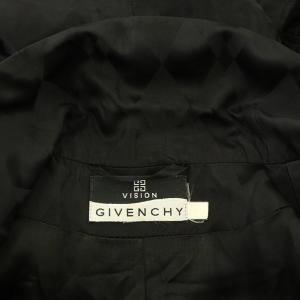 GIVENCHY テーラードジャケット 2B 総裏地 4Gロゴ 総柄 フランス製 黒 ブラック