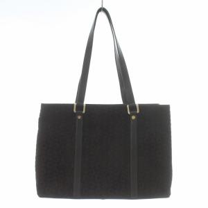 CELINE ハンドバッグ スエード レザー Cマカダム柄 ブラウン