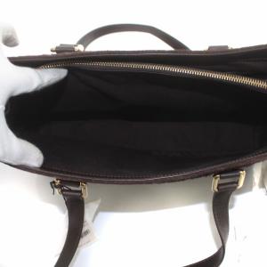 CELINE ハンドバッグ スエード レザー Cマカダム柄 ブラウン