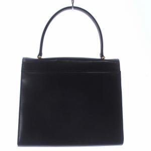 GIVENCHY SACS ヴィンテージ ハンドバッグ レザー 4Gロゴ ゴールド金具 黒 ブラック