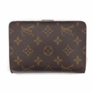 LOUIS VUITTON ポルトパピエジップ 二つ折り財布 ウォレット モノグラム 茶 ブラウン M61207