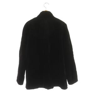 SAGA MINK ROYAL ミンクファーコート ハーフ丈 シェアード 毛皮 リバーシブル シルク L 黒 ブラック