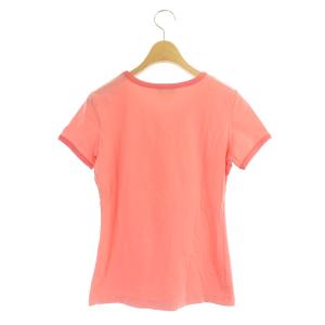 FENDI mare ヴィンテージ ロゴ カットソー Tシャツ 半袖 ストレッチ イタリア製 42 ピンク