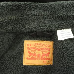 Levi's デニムジャケット ジージャン Gジャン 裏ボア S ブラック