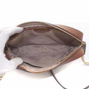 MICHAEL KORS ショルダーバッグ シグネチャー MKロゴ柄 総柄 PVCキャンバス 茶 ブラウン 35F8GTTC3B