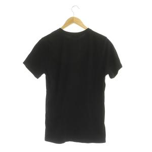 DIESEL Tシャツ カットソー 半袖 プリント コットン S 黒 ブラック