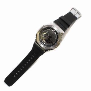 CASIO G-SHOCK カシオ CASIO 腕時計 ウォッチ クオーツ アナログ デジタル メタルカバード デイト 曜日 ラバーバンド 黒 ブラック