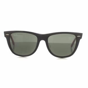 Ray-Ban WAYFARER ウェイファーラー サングラス ロゴ 5414 ブラックオンテキストレッド クリスタルグリーン RB2140