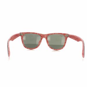 Ray-Ban WAYFARER ウェイファーラー サングラス ロゴ 5414 ブラックオンテキストレッド クリスタルグリーン RB2140