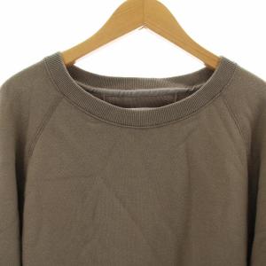 UNITED ARROWS サンズ SONS スウェット トレーナー ボートネック ラグランスリーブ 長袖 S カーキ