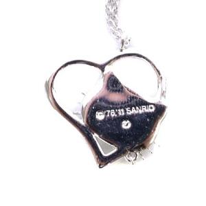 SWAROVSKI サンリオ ネックレス ペンダント キティちゃん ラインストーン シルバー色