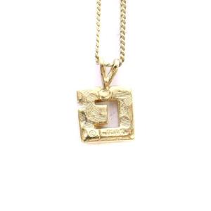 GIVENCHY ネックレス ペンダント Gロゴ ゴールド色