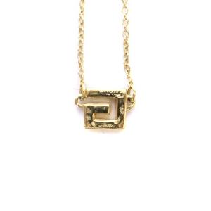 GIVENCHY ネックレス ペンダント Gロゴ ラインストーン ゴールド色
