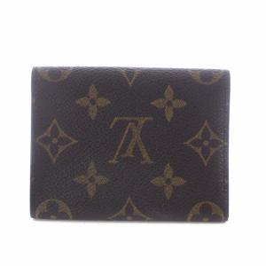 LOUIS VUITTON アンヴェロップ・カルト ドゥ ヴィジット カードケース 名刺入れ PVC モノグラム 茶色 ブラウン M63801