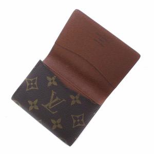 LOUIS VUITTON アンヴェロップ・カルト ドゥ ヴィジット カードケース 名刺入れ PVC モノグラム 茶色 ブラウン M63801