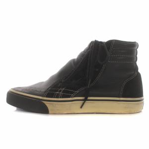 スニーカー シューズ レザー 10周年 M 25.5cm 黒 ブラック