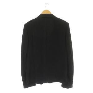 n(n) BY NUMBER (N)INE テーラードジャケット 1B 総裏地 ウール 裏地シルク 4 黒 ブラック