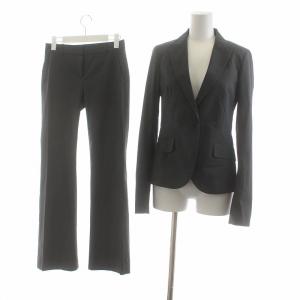 セットアップ 上下 パンツスーツ テーラードジャケット スラックス 0 S X0 XS グレー