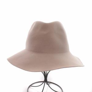 UNITED ARROWS つば広ハット 帽子 ウール ピンク