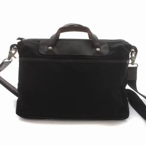 Orobianco ビジネスバッグ ブリーフケース ナイロン レザー 黒 ブラック