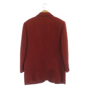 Aquascutum テーラードジャケット チェスターコート ウール 総裏地 3B ヴィンテージ 赤 レッド