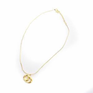 Christian Dior ネックレス CDロゴ ブランドロゴ ペンダント ゴールド色
