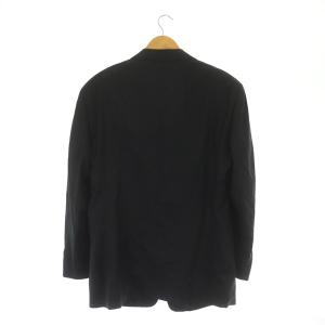 GIORGIO ARMANI テーラードジャケット 3B 総裏地 ウール 52 黒 ブラック