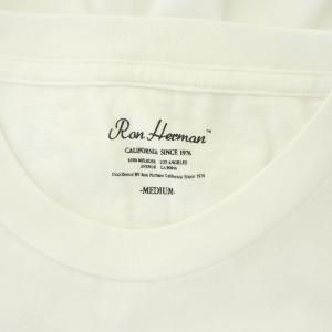 Ron Herman Basic Long Sleeve Tee Tシャツ 長袖 ロンT クルーネック コットン M 白 ホワイト