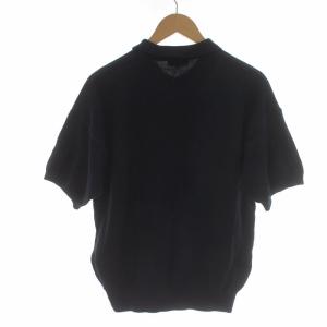 LACOSTE ポロシャツ 半袖 ニット ロゴワッペン 4 M 紺 ネイビー