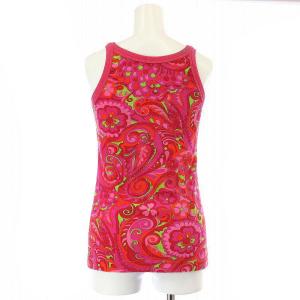 DOLCE&GABBANA タンクトップ カットソー パイル生地 花柄 ペイズリー タグ付き 42 M マルチカラー