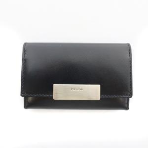 DEPOS キーケース 6連 レザー シルバーカラー金具 黒 ブラック M222C GY18