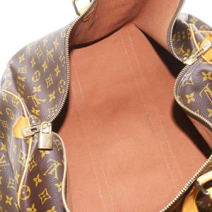 LOUIS VUITTON M41424 Xキーポル 55 モノグラム ボストンバッグ ブラウン