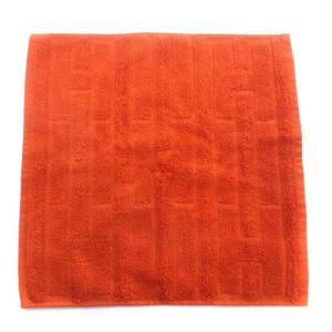 HERMES ハンカチ ハンドタオル ラビリンス Hロゴ 32×30 オレンジ 101299M-24