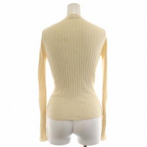 PRADA カーディガン ニット 薄手 シルク カシミヤ Vネック 38 S ベージュ