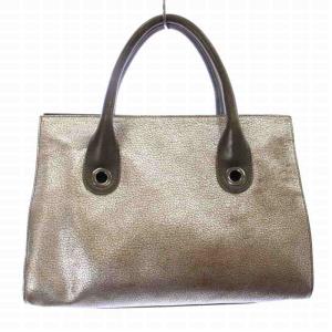 JIMMY CHOO ハンドバッグ ショルダーバッグ 2WAY レザー ロゴ シルバー色