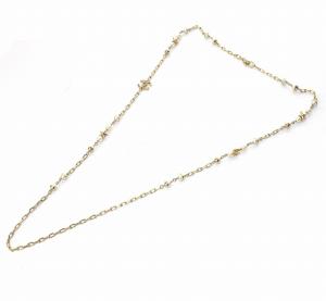 CHANEL ココマーク スター チェーン ネックレス フェイクパール ゴールドカラー