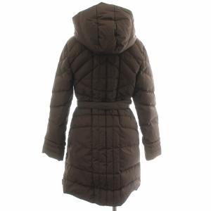 MONCLER MONTANA ダウンコート スタンドカラー フード付き ベルト付き 00 XS ブラウン