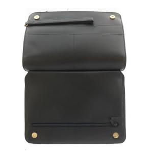 dunhill セカンドバッグ クラッチバッグ レザー ロゴプレート オックスフォード 黒 ブラック GY11