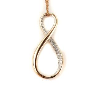 SWAROVSKI イグジスト Exist ネックレス ペンダント インフィニティ ローズゴールド色 5181490 GY11