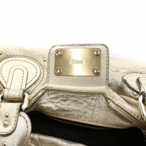 Chloe ハンドバッグ パディントン 南京錠 カデナ レザー シャンパンゴールド GY19