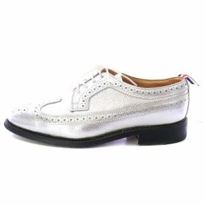 トムブラウンTHOM BROWNE ウィングチップシルバー
