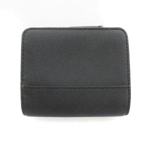 MARC JACOBS ミニ財布 二つ折り ロゴ レザー L字ファスナー 黒 ブラック M0015163 GY19