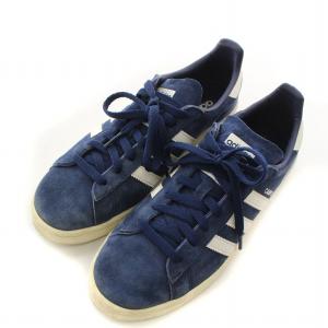 adidas キャンパス CAMPUS スニーカー シューズ ローカット スエード 26.0 青 ブルー 白 ホワイトBZ0086