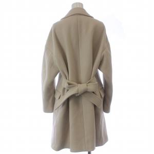 STUNNING LURE ベルテッド ミドル チェスターコート ウール ベルト付き 前開き 0 S ベージュ