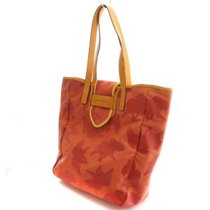 HUNTING WORLD トートバッグ キャンバス ロゴ 総柄 赤 レッド 510903