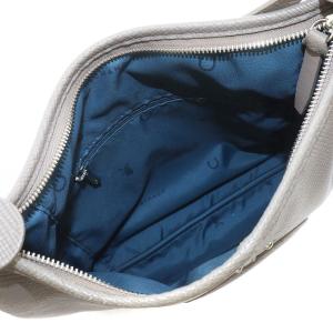 Longchamp クアドリ ワンショルダーバッグ ハンドバッグ 斜め掛け ロゴ 金具 レザー グレージュ GY11