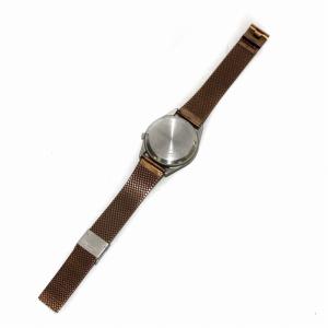 SEIKO 時計 ウォッチ 自動巻き アナログ 3針 21石 ミリタリー デイデイト ステンレススチール 緑文字盤 茶色 ブラウン 7S26-3060