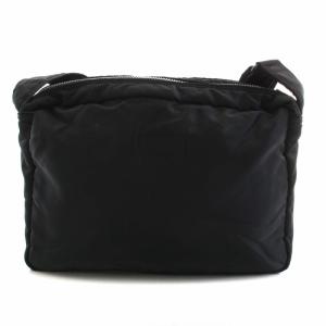 PORTER ショルダーバッグ クロスボディ ナイロン ロゴ 内側オレンジ 黒 ブラック