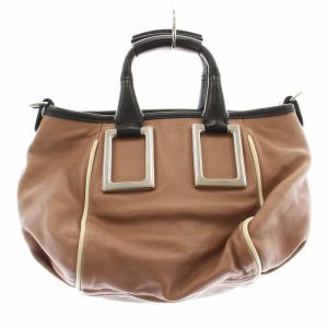 Chloe エテル ハンドバッグ ショルダーバッグ ショルダー付き 2WAY レザー ピンク 黒 ブラック GY17