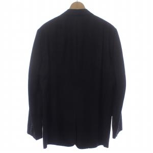 GUCCI ピークドラペル フォーマル テーラードジャケット シングル ストライプ 黒 ブラック CTX55260G